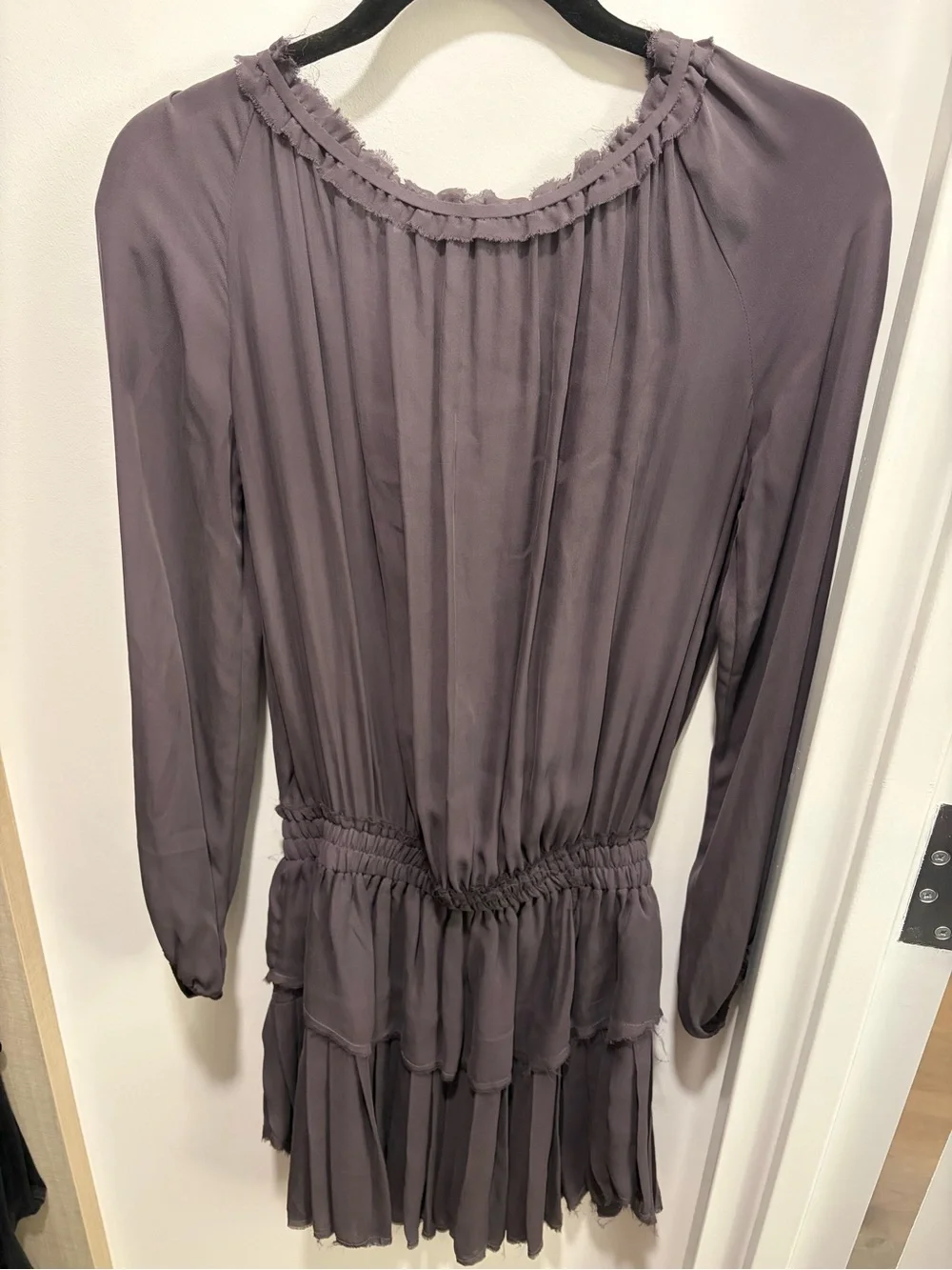 LoveShackFancy Dusty Mauve Ruffle-Trim Blouse - Picture 6 of 7